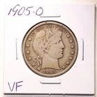 1905-O 50C Barber Liberty Head Half Dollar in VF Condition #7542