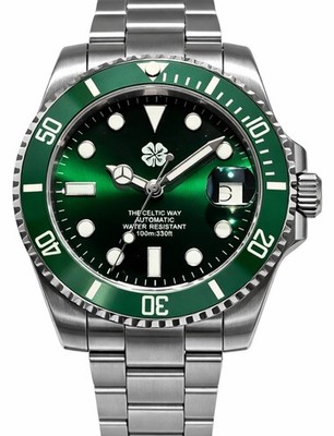 Automatic Celtic EIRE IRELAND Football 'The Celtic Way' Japan Watch Green UK
