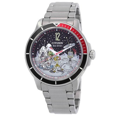 Citizen Mickey Astronaut Eco-Drive Coke Bezel Men's Watch AW1709-54W