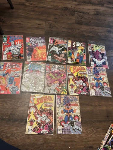 Vintage Marvel Comics Silver Surfer  Lot Of 12 Comic Books. Excellent condition.