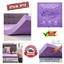 Twin Size 3-Inch Ventilated Gel Memory Foam Topper - Perfect for Better Sleep