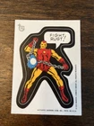 Topps 75 Marvel Comic Book Heroes Iron Man Fight Rust Vintage Cars Movies Rare