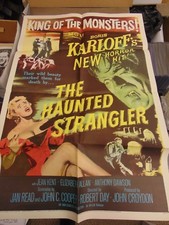 Boris Karloff The Haunted Strangler Original 27x41