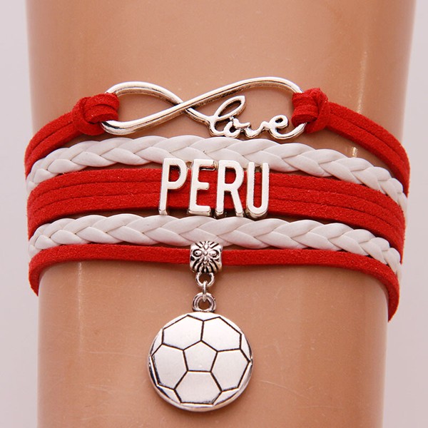 Pulsera Perú Cuerda Brazalete | Unisex | bandera