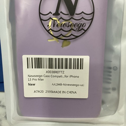 iPhone 13 Pro Max Protective Case- Purple w/Gold Hearts. - Picture 2 of 2