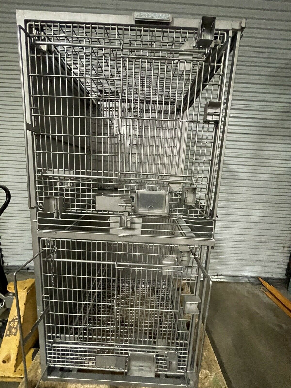 Allentown Caging Stainless Steel Lab Vet Crate Large Dog Animal Cage 35