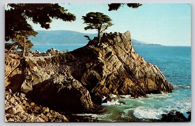 Postcard Monterey Peninsula CA Water View Toward Carmel Bay Point Lobos