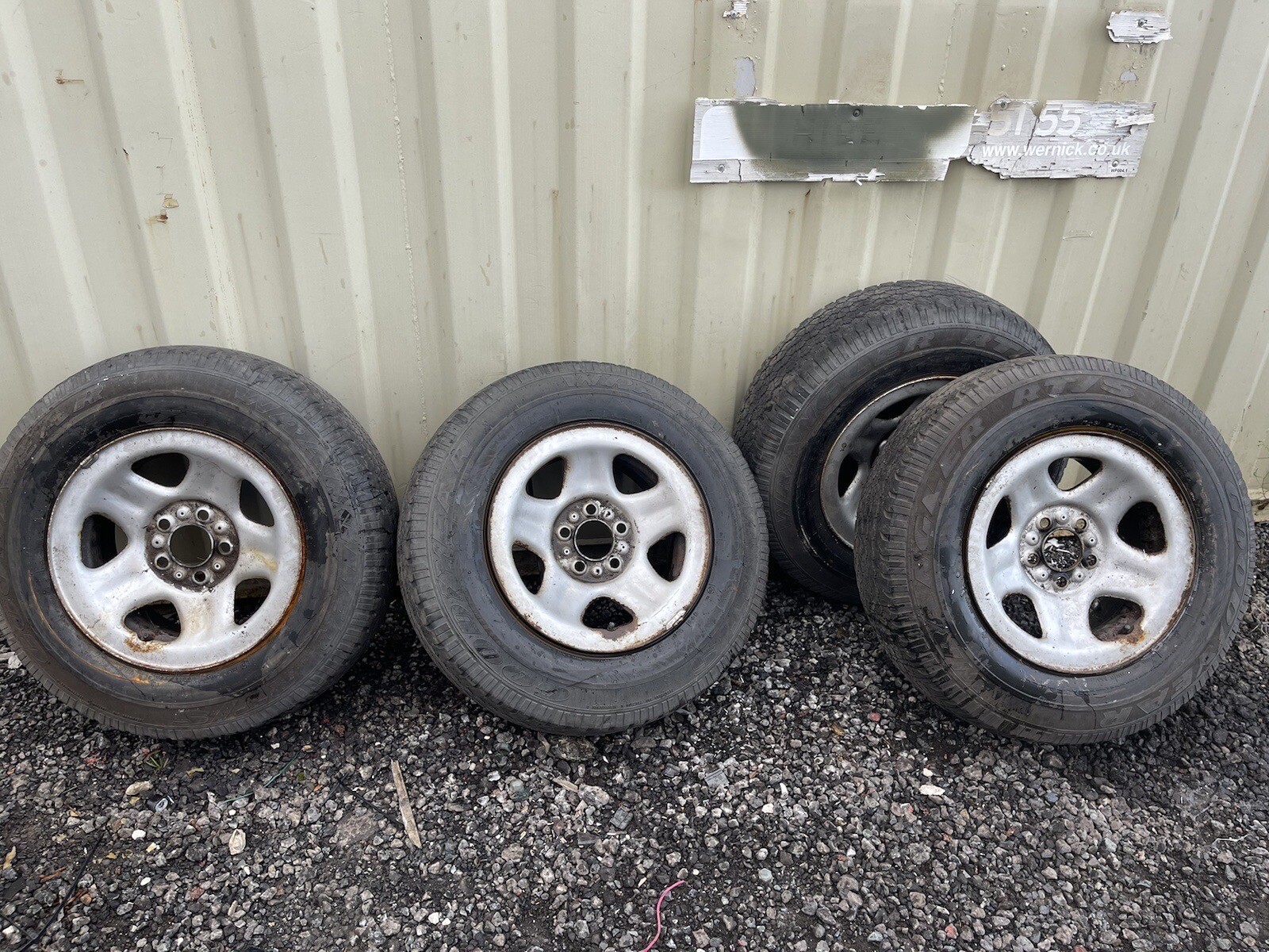 Jeep XJ Cherokee Full set Of 4 Steel Wheels & tyres 5x114.3 (5x4.5) 71.5mm Bore eBay
