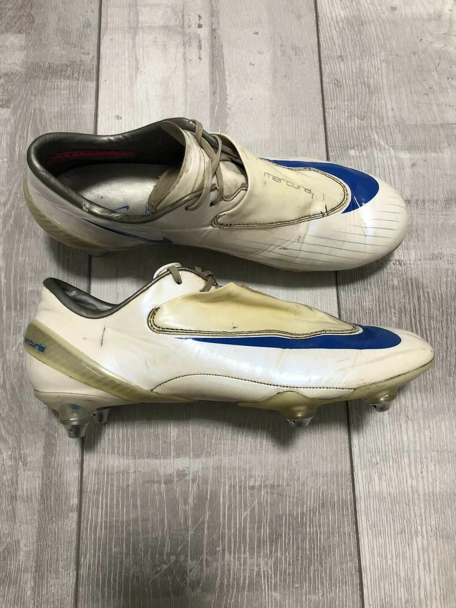 Nike Mercurial Vapor SG White Football Soccer Boots Cleats US8 UK7 EUR41 Italy