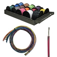 Striped Primary Wire 16 AWG Gauge 100 FT Car Boat Marine Tinned Copper 14 Colors