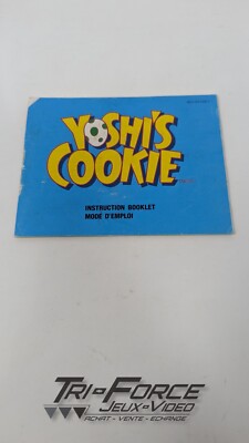 Yoshi's Cookie Nintendo NES Manual Instructions Booklet