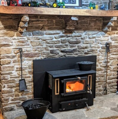 Hitzer 503 Hopper Fed Coal Fireplace Insert- 80,000BTU NEW! | eBay