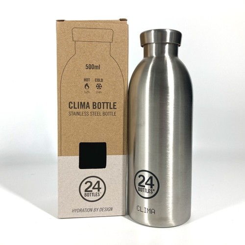 FENDI 500ml 24BOTTLES Logo CLIMA BOTTLE Water bottle tumbler SS Silver Unused - 第 10/10 張圖片