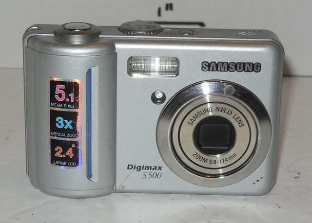 Samsung Digimax S500 5.1MP Digital Camera - Silver 3x Optical Zoom | eBay