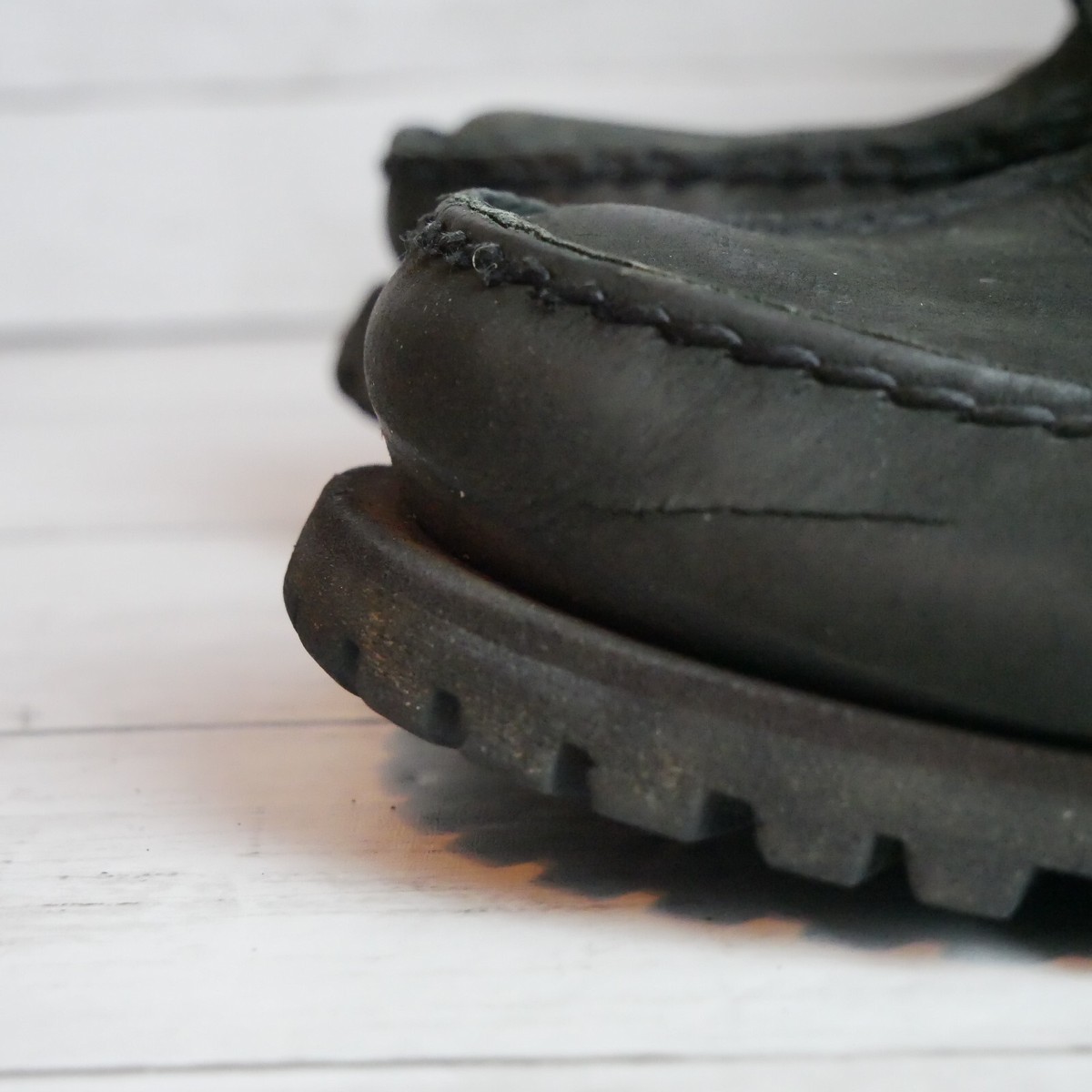 Timberland Boots Mens 7.5 Black Suede Oakwell 7-Eye Moc-Toe  display picture 1