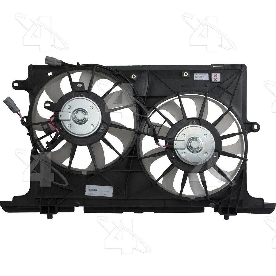 4 Seasons Dual Radiator and Condenser Fan Assembly For 2008-2014 Scion xB Foto 3 de 4