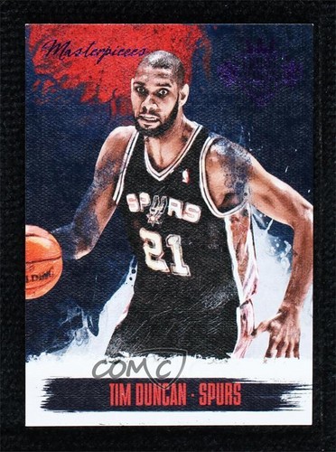 2013-14 Panini Court Kings Masterpieces Purple /25 Tim Duncan #14 HOF - Picture 1 of 3