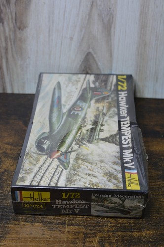 NEW VTG 1/72 HELLER HAWKER TEMPEST MK V Airplane MODEL KIT 274 - Sealed Box c1 - Picture 3 of 5