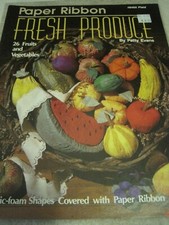 FRESH PRODUCE Paper Ribbon Vintage Craft Book PLAID U.S.A.