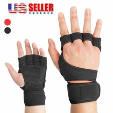 Women Men Half Finger Work Out Gym Gloves Sport Weight Lifting Exercise Fitness