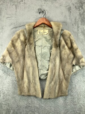 Vintage 40s 50s WM Lewis Fur Mink Stole Cape Caplet Shawl Vintage 40s 50s WM Lewis Fur Mink Stole Cape Caplet Shawl