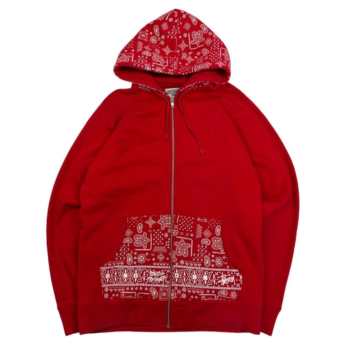 00s OLD STUSSY × CHAMPION zip-up hoodie