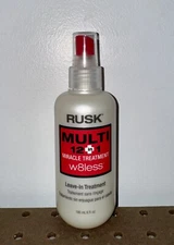 *** RUSK W8LESS MULTI 12 IN 1 MIRACLE LEAVE-IN HAIR TREATMENT 6 OZ DAMAGE REPAIR
