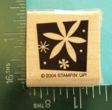 Stampin Up FLOWER BLOSSOM BLOCK Rubber Stamp
