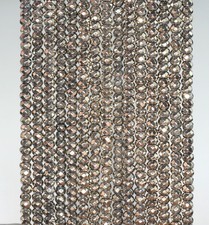 3X2MM HEMATITE GEMSTONE PYRITE TONE FACETED RONDELLE 3X2MM LOOSE BEADS 15.5"