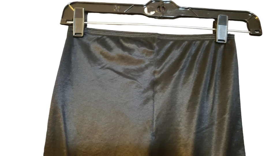 Leggings negros cálidos y sedosos talla pequeña lencería de encaje capa sin cordones cálido forro años 90 Foto 3 de 4