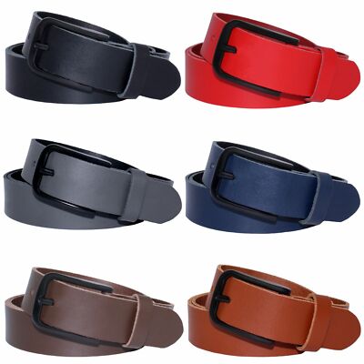 Gürtel Damen Herren Ledergürtel 3cm breit 100% Leder Rindleder kürzbar Neu