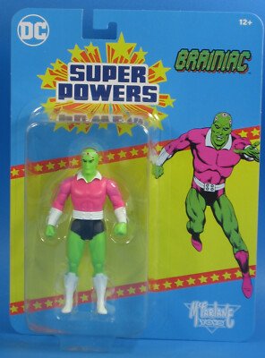 DC Brainiac 4.5'' Action Figure 2024 Super Powers Retro McFarlane Toys Superman