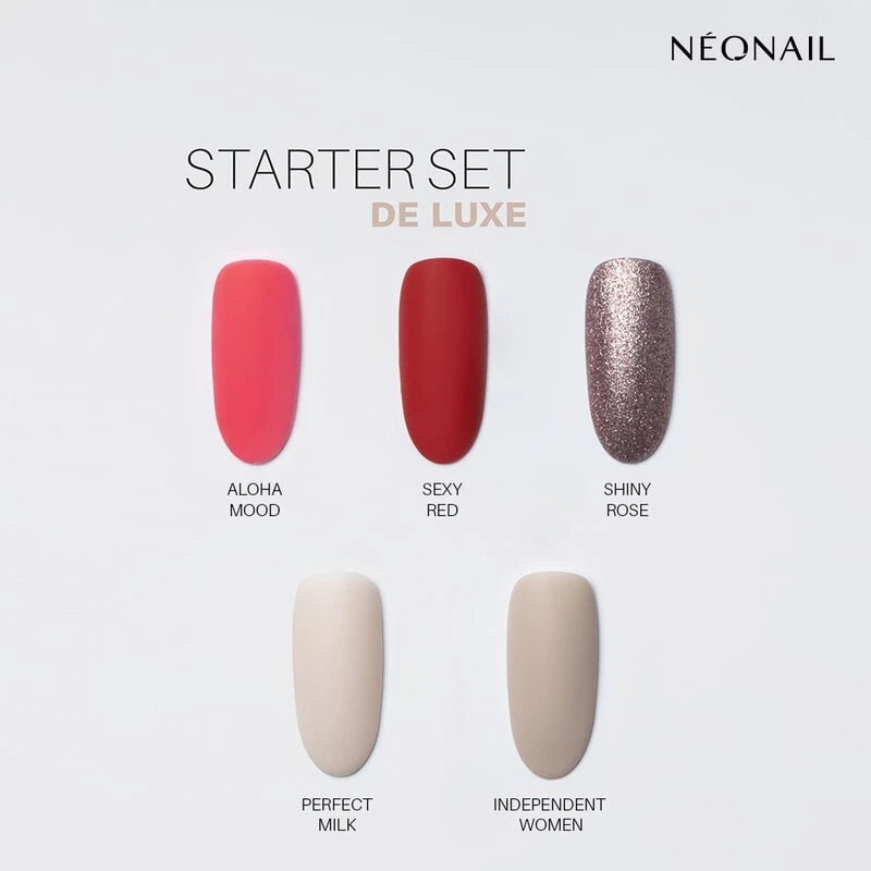 NEONAIL DE LUXE UV Nagellack Starter Set Farbenvielfalt & Pflege ohne LED Lampe - Bild 3 von 4