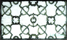Abyss  Habidecor Tuilerie Chain Pattern Soft Cotton Bath Rug 23"x 39" MSRP 550