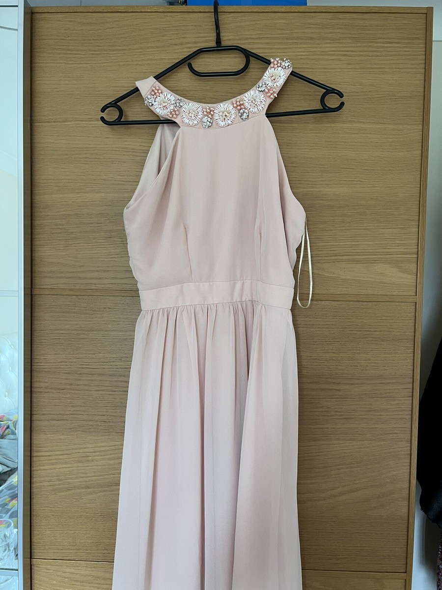 House Of Fraser UK 10 Blush Pink Bridesmaid Dress BRAND NEW RRP