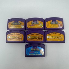 Leapfrog Leap Pad Purple Teaching Learning School Game Cartridges Lot Of 7