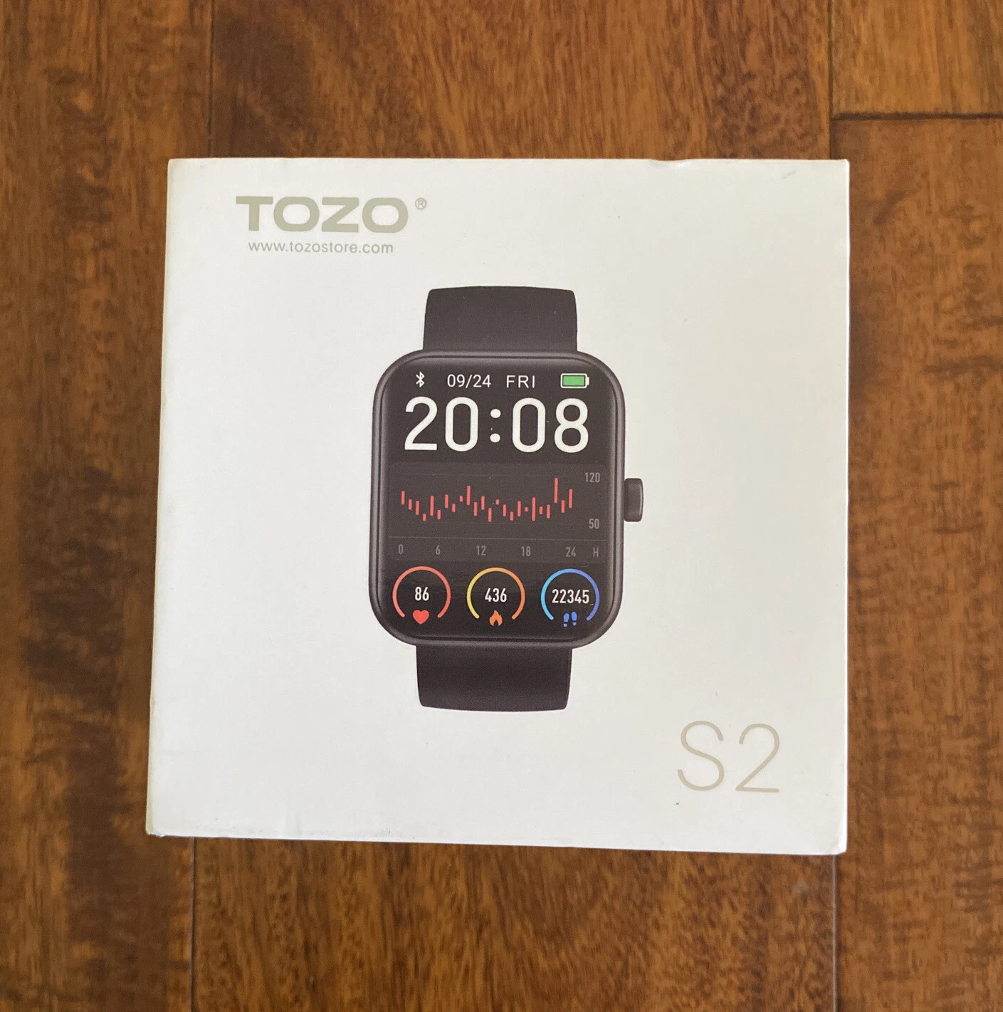 TOZO S2 Bluetooth Smart Watch Alexa Touch Screen Fitness Tracker Waterproof B1