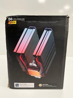 D6SE upHere CPU Air Cooler con 6 tubi di calore doppia ventola 120mm CPU Cooler 1600mp