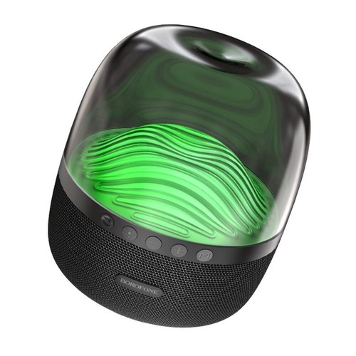 BOROFONE BP8 Glazed colorful luminous BT speaker - black - Foto 3 di 8