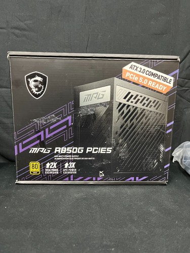 MSI MPG A850G PCIE5 Black Digital Gaming Fully ATX3.0 Power Module Supply - Bild 9 von 12