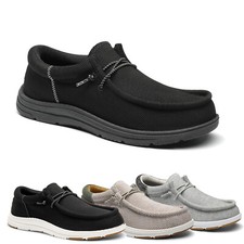 Men Casual Loafers Shoes Arch Support Lightweight Mesh Slip-on Shoes