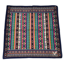 Vintage Handkerchief Mini Square Scarf Graphic Pattern 21"