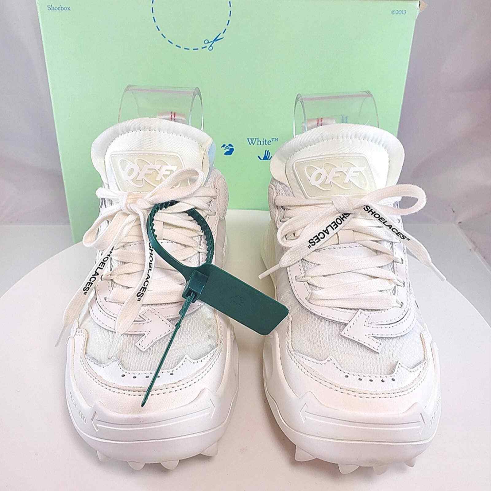 NWT$850 OFF-WHITE AUTHENTIC White Odsy 1000 Sneakers Sz 38, 8