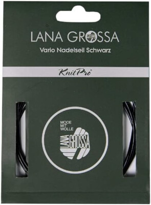Lana Grossa Knit Pro Nadelseil Vario schwarz 40 - 150 cm