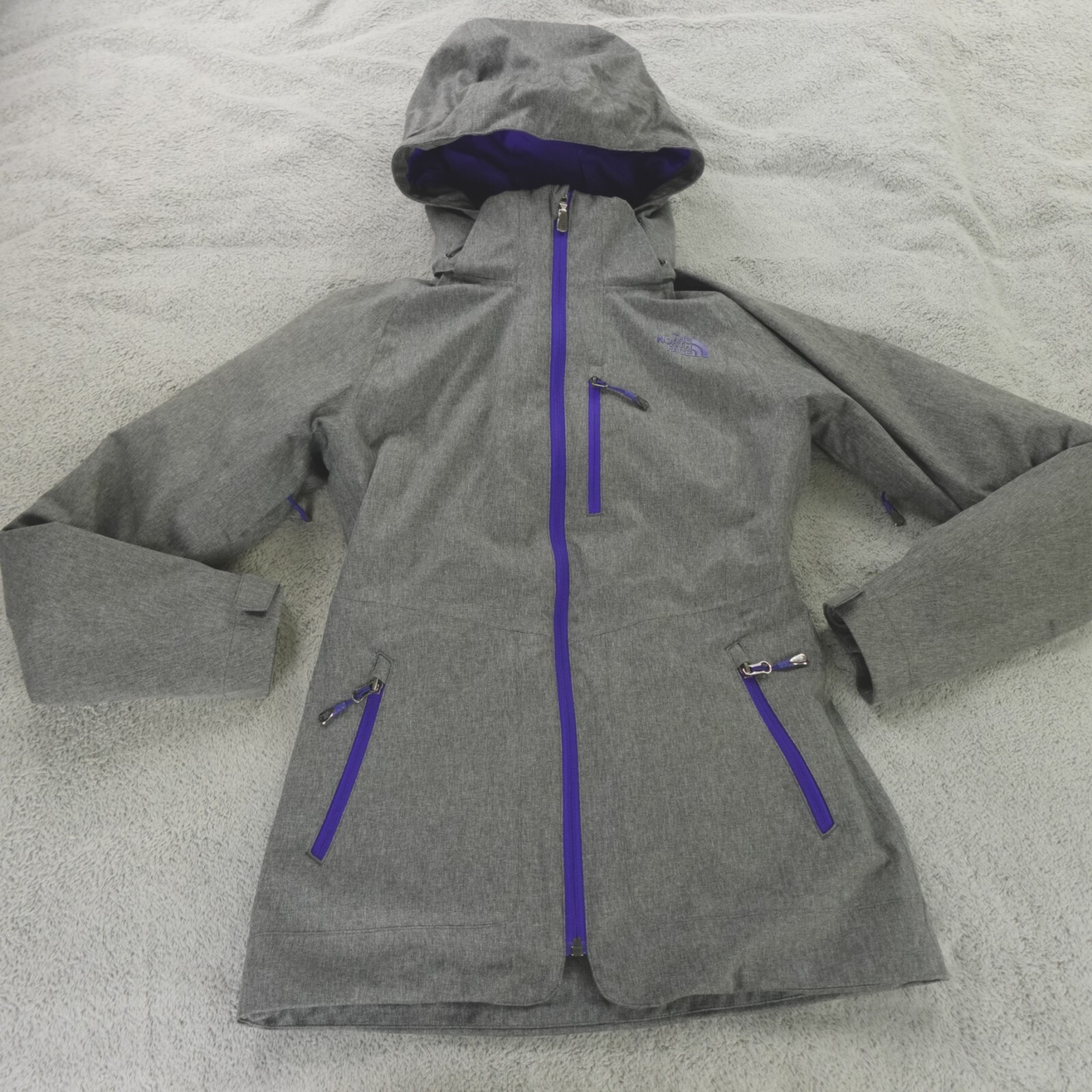 North Face Womens XS Gray ThermoBall 3-in-1 Ski Parka