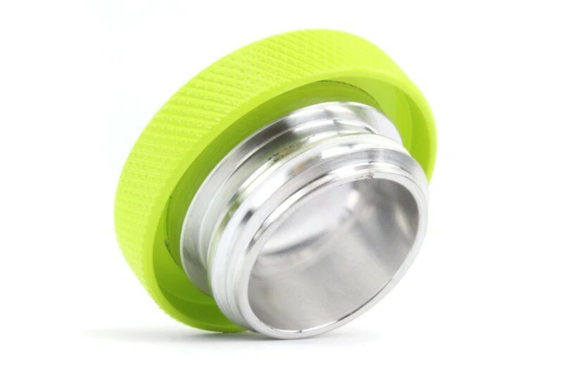 Tapa de llenado de aceite amarillo neón Perrin estilo redondo para WRX STI FRS BRZ 86 y más Foto 3 de 4