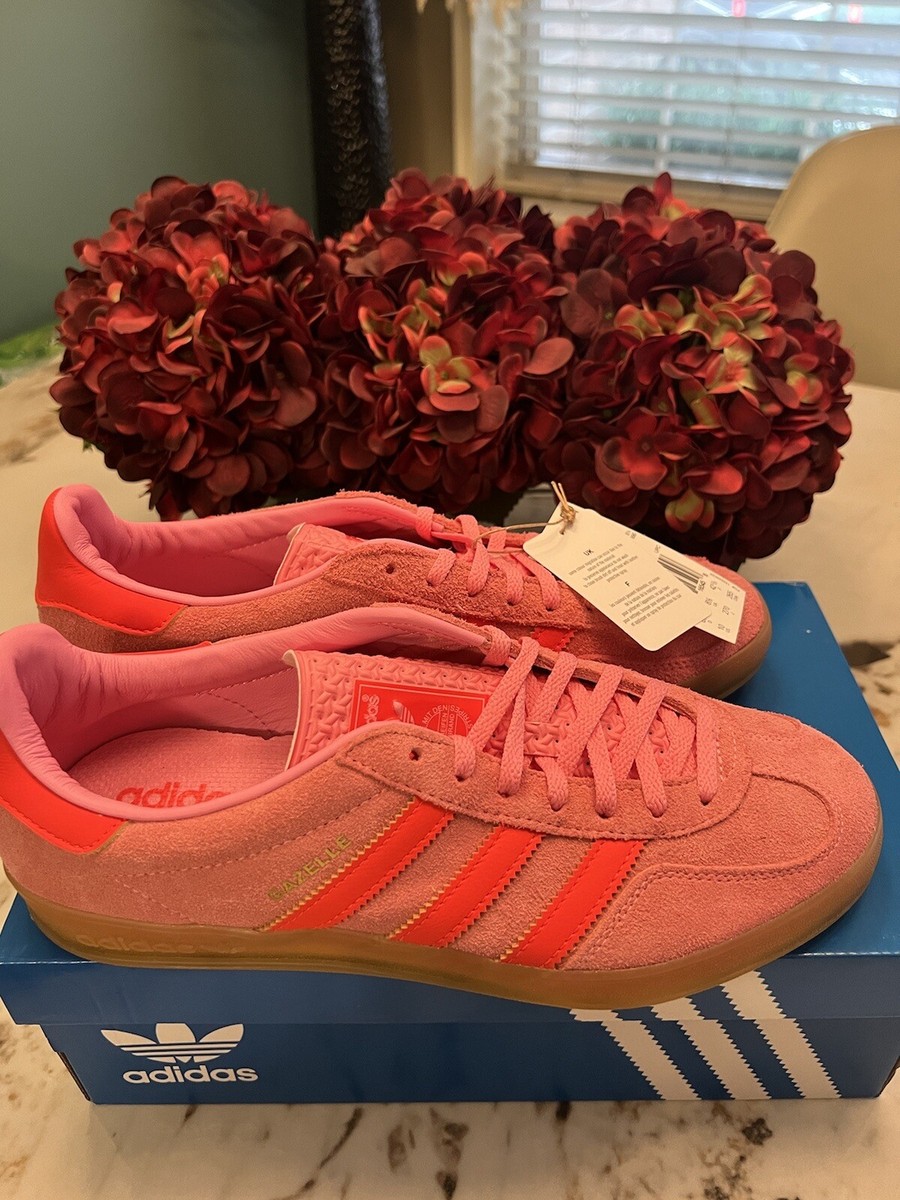 adidas gazelle silver green womens Adidas Gazelle Indoor Beam Pink Solar Red main image 1