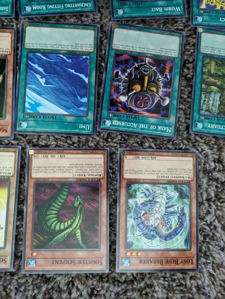 Yugioh Speed Duel Cards Lot 19, Sonic Duck, Man Eater Bug, Umi ETC eBay