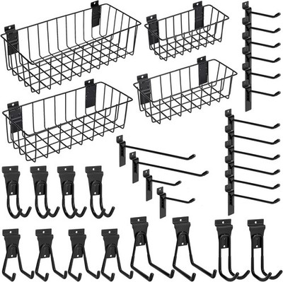 Heavy-Duty Slatwall Baskets & Hooks Slatwall Accessories Standard Slatwall