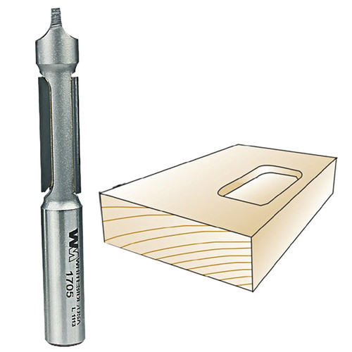Whiteside Panel Bit w/Pilot Plunge Point, 3/8 in. SH x 3/8 in. CD x 1 in. CL 1705